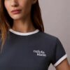 1989 Logo Slim Ringer Tişört 1989 Logo Slim Ringer Tişört