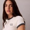 1989 Logo Slim Ringer Tişört 1989 Logo Slim Ringer Tişört