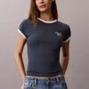 1989 Logo Slim Ringer Tişört 1989 Logo Slim Ringer Tişört