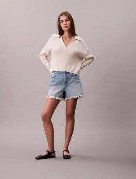 90’lar 3 inç Denim Şort