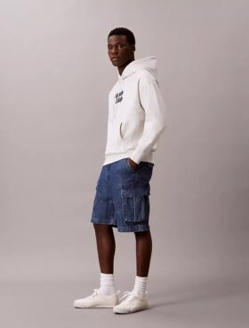 90’lar Denim Kargo Şort