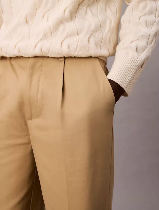 90s Straight Düz Pileli Chino Pantolon 90s Straight Düz Pileli Chino Pantolon