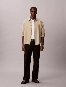 90s Straight Pamuklu Cotton Stretch Kargo Pantolon