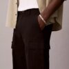 90s Straight Pamuklu Cotton Stretch Kargo Pantolon