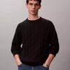 Allover Emblem Logo Ribbed Sweater