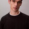 Allover Emblem Logo Ribbed Sweater