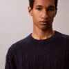 Allover Emblem Logo Ribbed Sweater