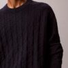 Allover Emblem Logo Ribbed Sweater
