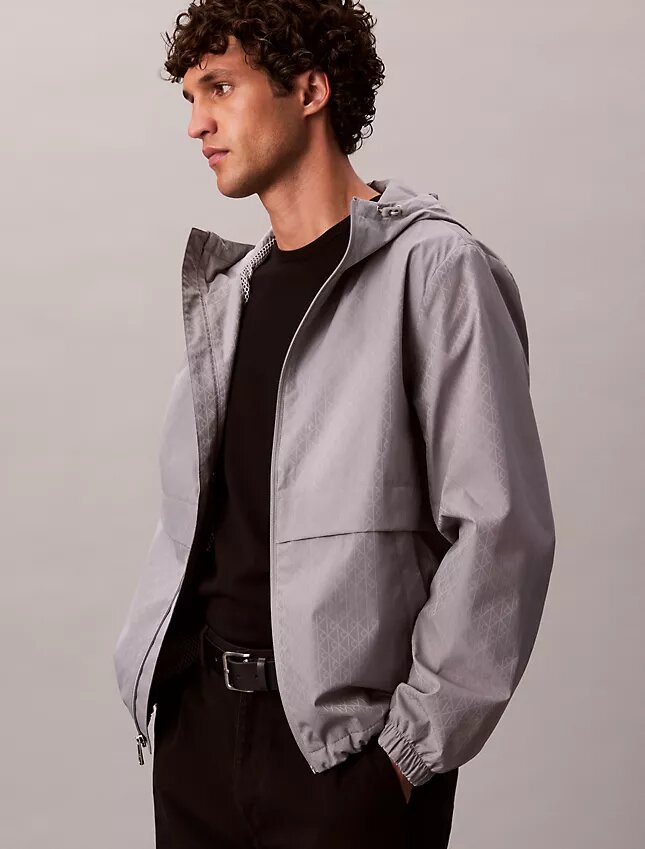 Allover Emblem Logo Rüzgarlık Ceket Allover Emblem Logo Rüzgarlık Ceket