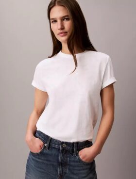 Allover Faded Monogram Klasik Tişört