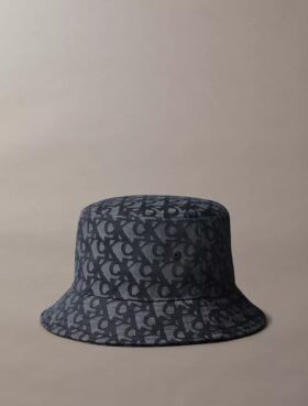 Allover Monogram Jakarlı Kova Şapka Allover Monogram Jakarlı Kova Şapka