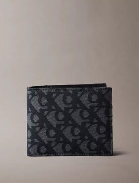 Allover Monogram İkiye Katlanan Cüzdan