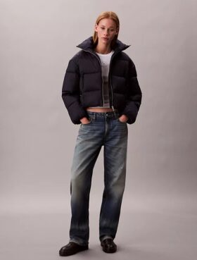 Allover Monogram Puffer Ceket
