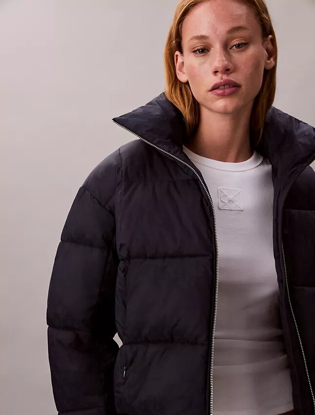 Allover Monogram Puffer Ceket Allover Monogram Puffer Ceket