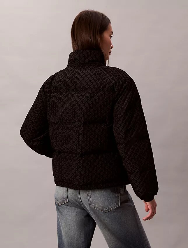 Allover Monogram Puffer Ceket Allover Monogram Puffer Ceket