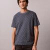 Allover Monogram Rahat Tişört Allover Monogram Rahat Tişört