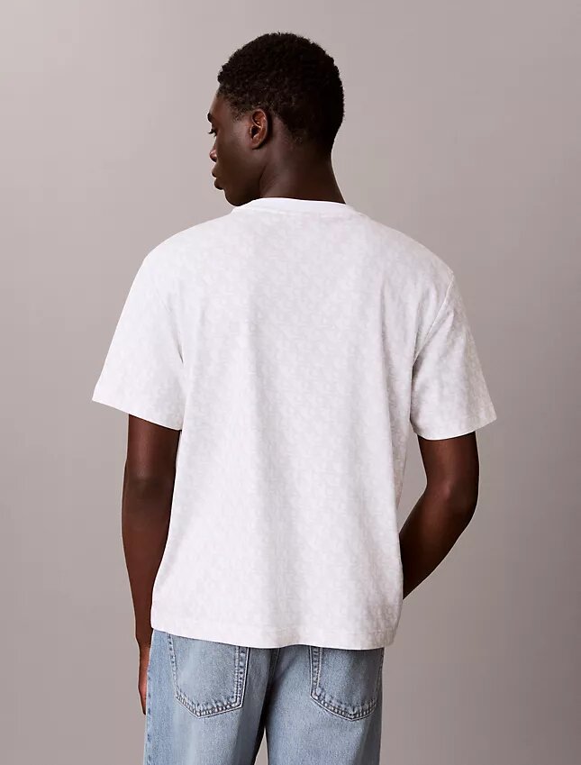 Allover Monogram Rahat Tişört Allover Monogram Rahat Tişört