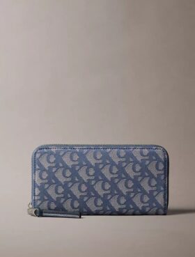 Allover Monogram Uzun Fermuarlı Cüzdan