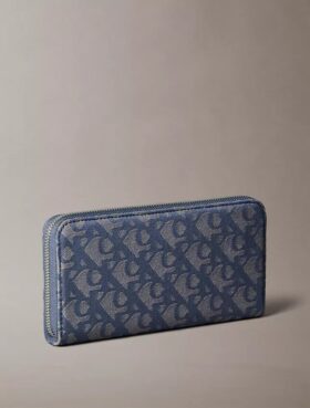 Allover Monogram Uzun Fermuarlı Cüzdan