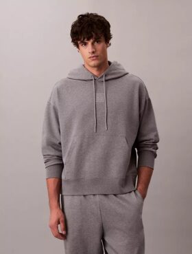 Amblem Logolu Havlu Kapüşonlu Sweatshirt