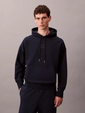 Amblem Logolu Havlu Kapüşonlu Sweatshirt