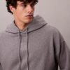 Amblem Logolu Havlu Kapüşonlu Sweatshirt
