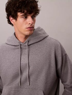 Amblem Logolu Havlu Kapüşonlu Sweatshirt