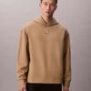 Amblem Logolu Yün Karışımlı Kapüşonlu Sweatshirt