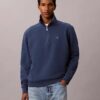 Arşiv Logolu Fleece Çeyrek Fermuarlı Sweatshirt