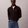 Arşiv Logolu Fleece Çeyrek Fermuarlı Sweatshirt
