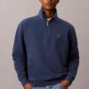 Arşiv Logolu Fleece Çeyrek Fermuarlı Sweatshirt