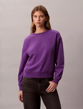 Arşiv Logolu Fleece Rahat Sweatshirt