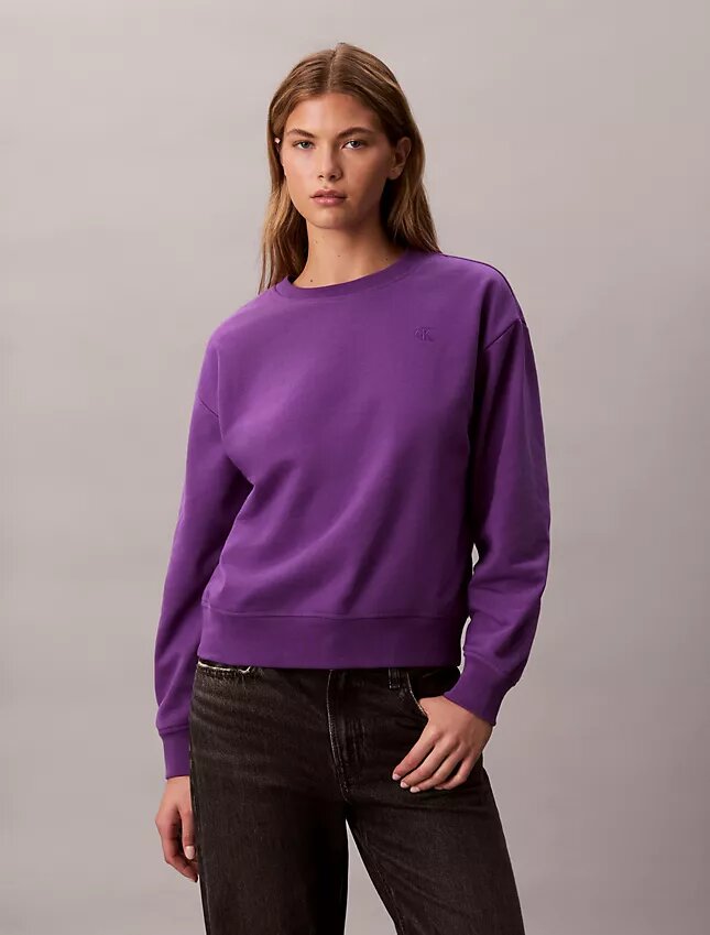 Arşiv Logolu Fleece Rahat Sweatshirt Arşiv Logolu Fleece Rahat Sweatshirt