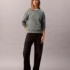 Arşiv Logolu Fleece Rahat Sweatshirt Arşiv Logolu Fleece Rahat Sweatshirt