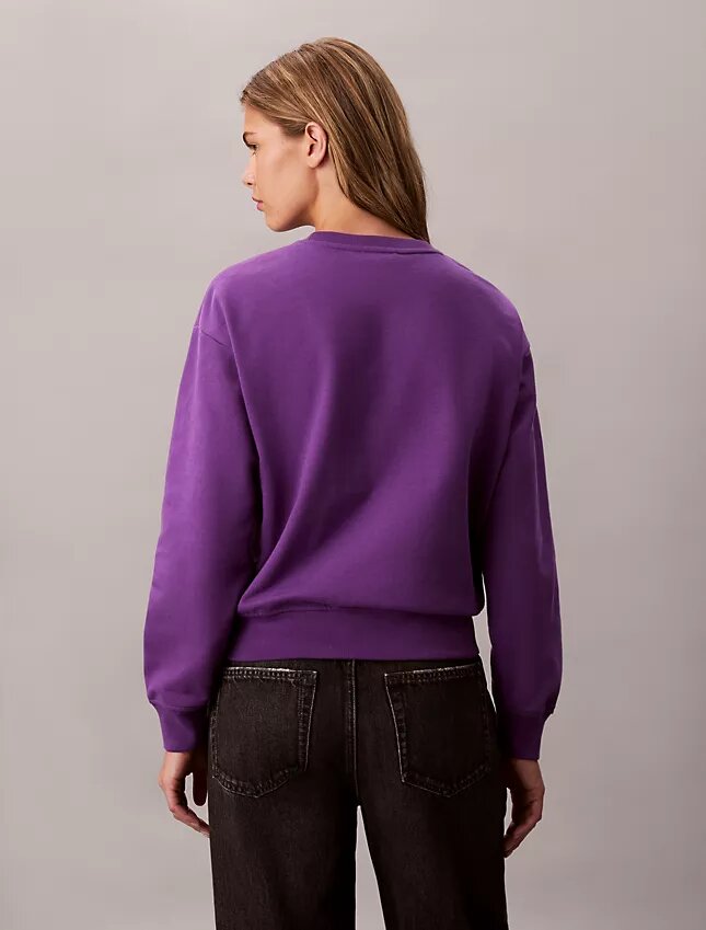 Arşiv Logolu Fleece Rahat Sweatshirt Arşiv Logolu Fleece Rahat Sweatshirt