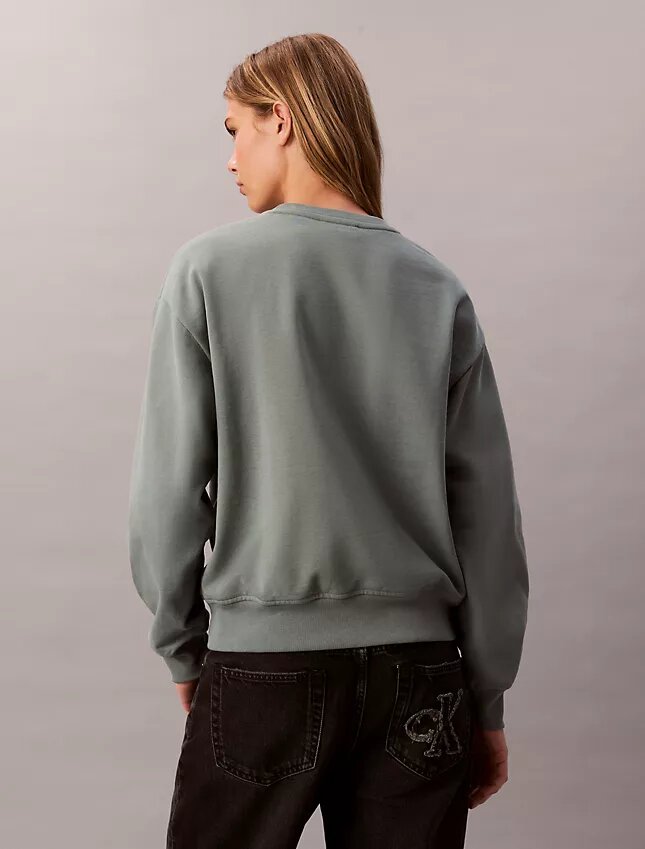 Arşiv Logolu Fleece Rahat Sweatshirt Arşiv Logolu Fleece Rahat Sweatshirt