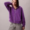 Arşiv Logolu Fransız Teri Fermuarlı Kapüşonlu Sweatshirt Arşiv Logolu Fransız Teri Fermuarlı Kapüşonlu Sweatshirt