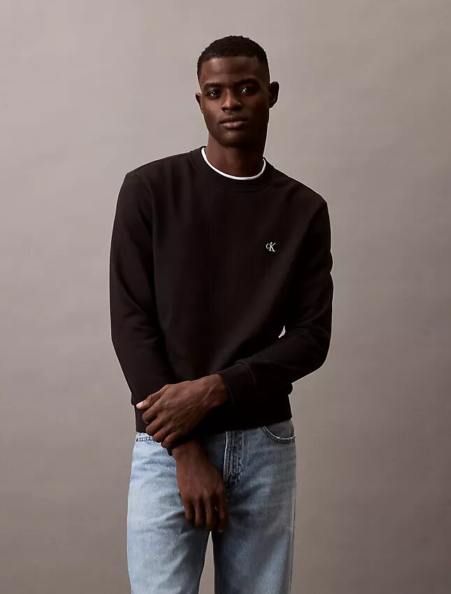 Arşiv Logolu Polar Bisiklet Yaka Sweatshirt Arşiv Logolu Polar Bisiklet Yaka Sweatshirt