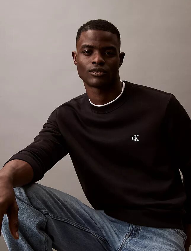 Arşiv Logolu Polar Bisiklet Yaka Sweatshirt Arşiv Logolu Polar Bisiklet Yaka Sweatshirt