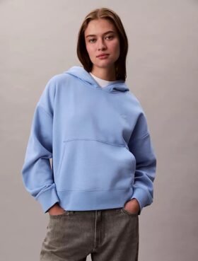 Arşiv Logolu Polar Kapüşonlu Sweatshirt