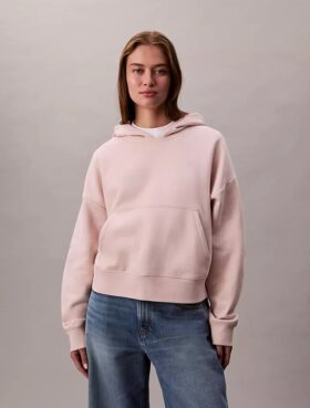 Arşiv Logolu Polar Kapüşonlu Sweatshirt