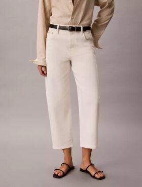 Barrel Leg Cropped Pantolonlar Barrel Leg Cropped Pantolonlar