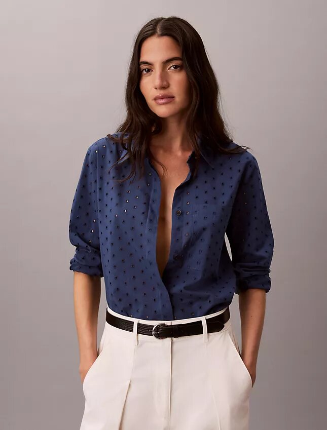 Broderie Anglaise Düğmeli Gömlek Broderie Anglaise Düğmeli Gömlek