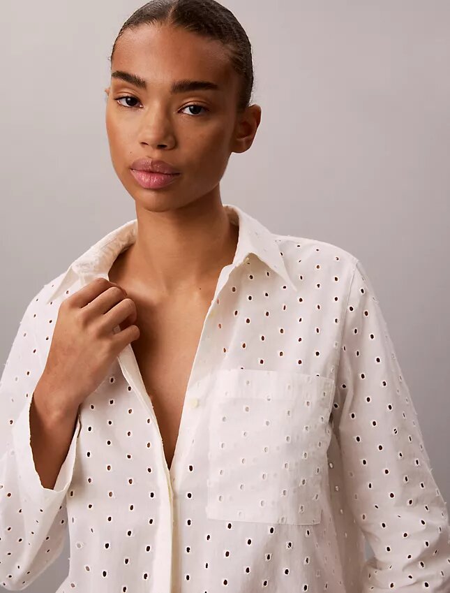 Broderie Anglaise Düğmeli Gömlek Broderie Anglaise Düğmeli Gömlek
