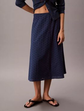 Broderie Midi Etek