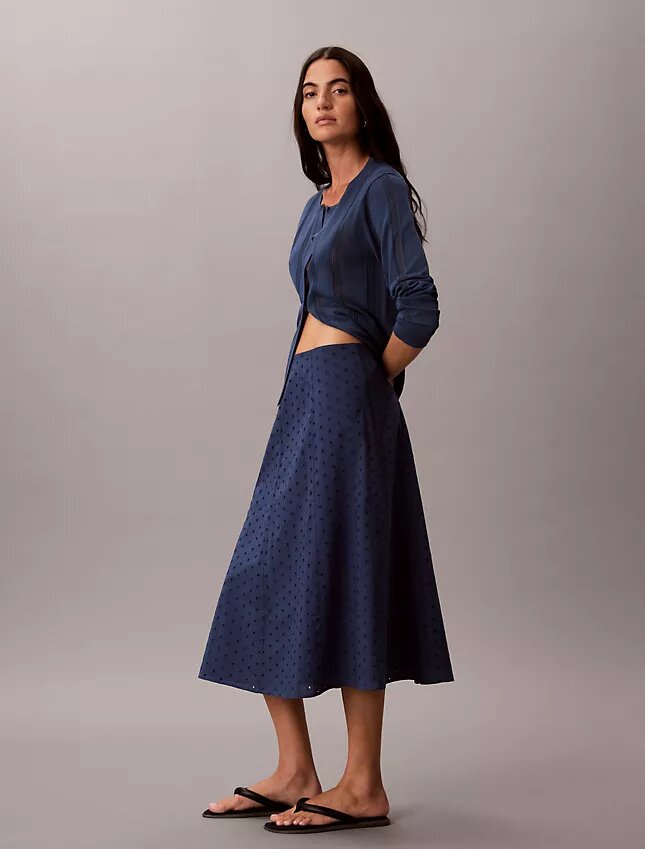 Broderie Midi Etek Broderie Midi Etek