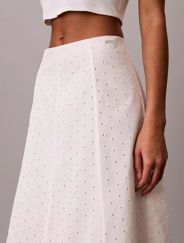Broderie Midi Etek Broderie Midi Etek