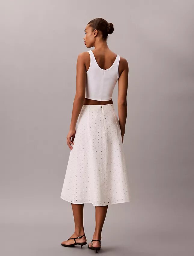 Broderie Midi Etek Broderie Midi Etek