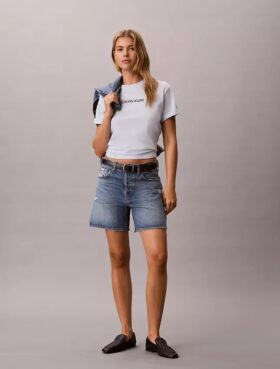 Calvin Klein Logo Grafikli Boxy Tişört