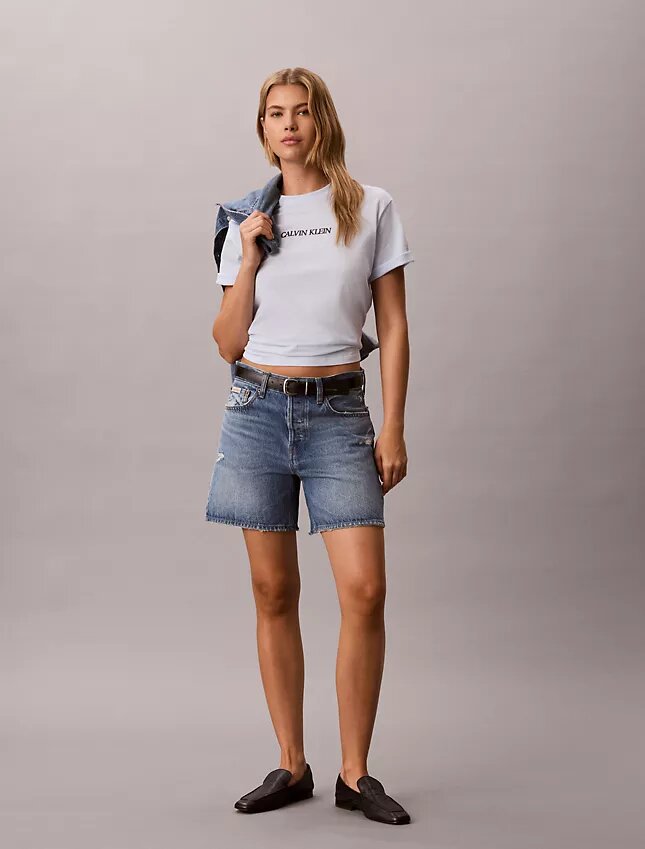 Calvin Klein Logo Grafikli Boxy Tişört Calvin Klein Logo Grafikli Boxy Tişört